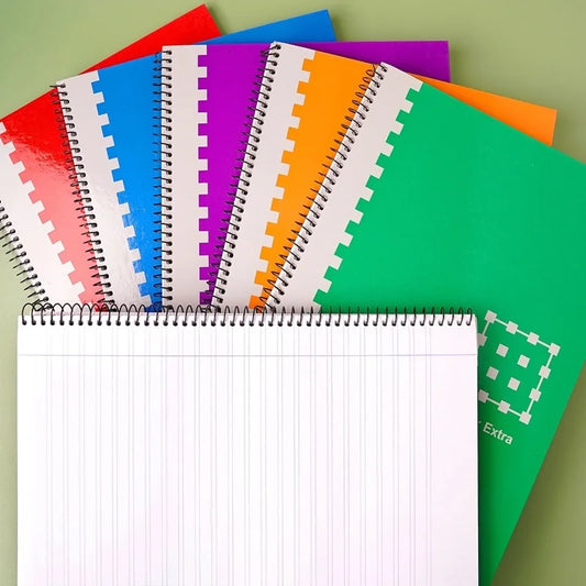 A4 Spiral Notebooks in Vibrant Colors