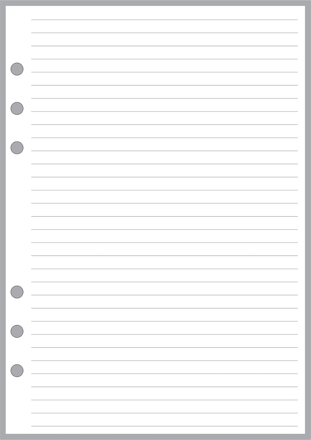 A4 Loose Leaf Notebook with Lined pages