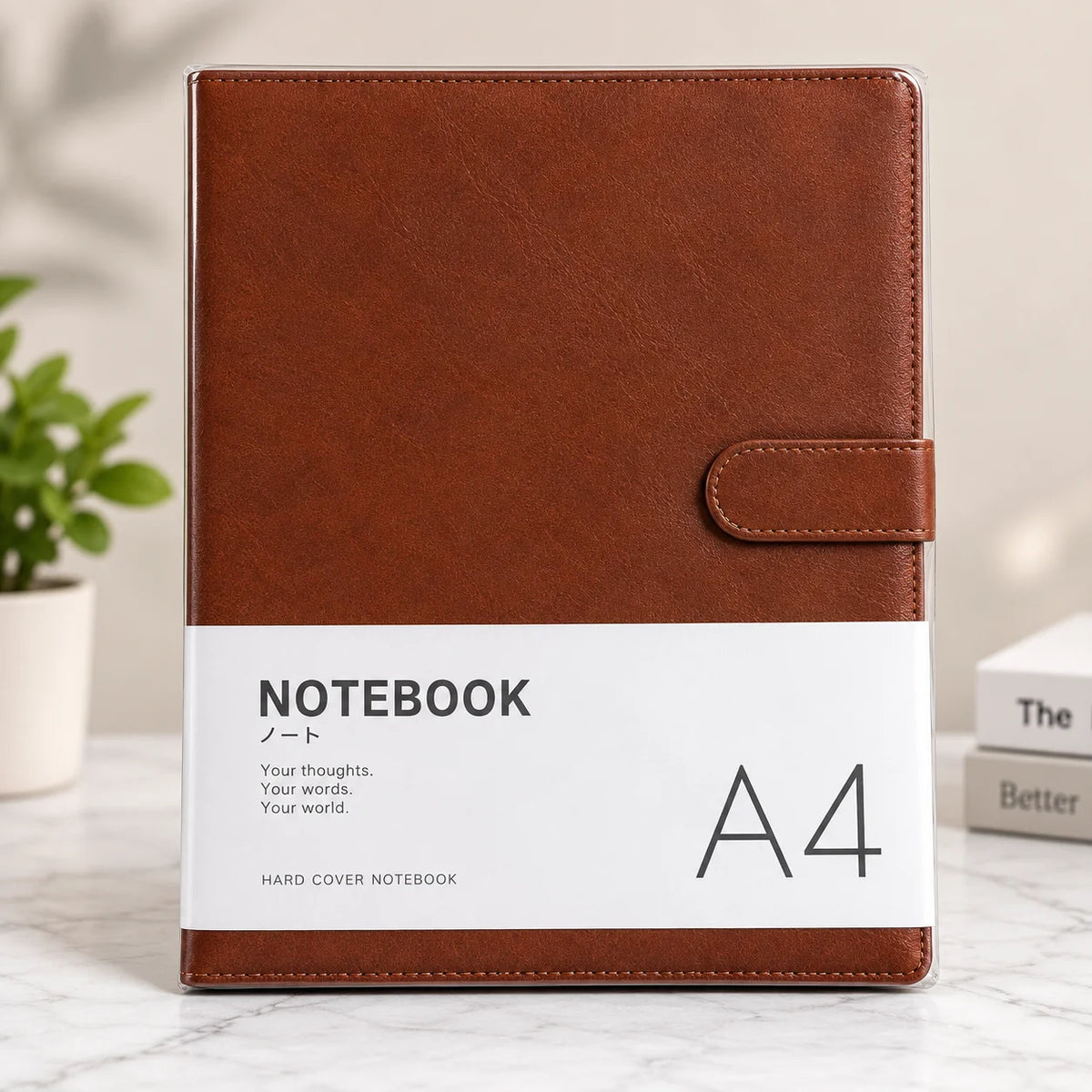 A4 Premium Lined Pages Leather Cover Journal