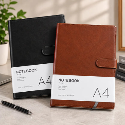 A4 Premium Lined Pages Leather Cover Journal
