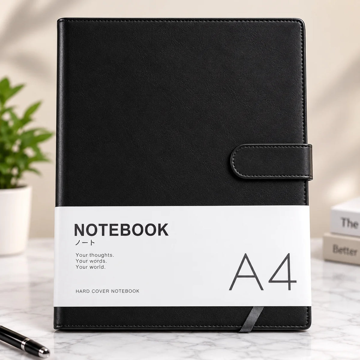 A4 Premium Lined Pages Leather Cover Journal
