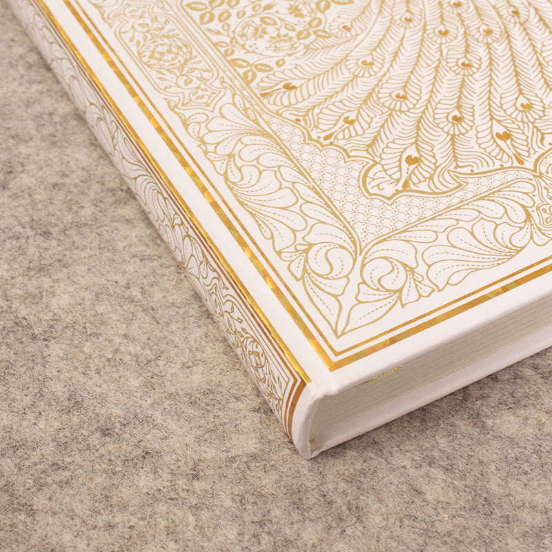 Peacock Gold Foiled Hardcover journal