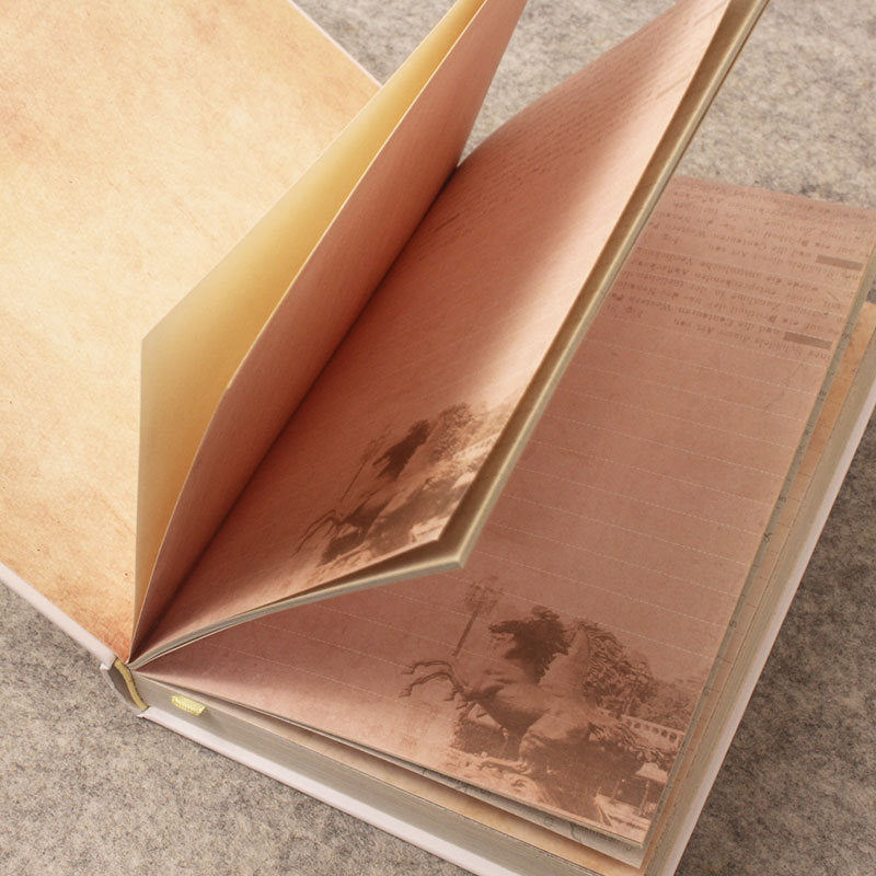 Peacock Gold Foiled Hardcover journal