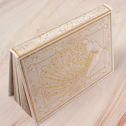 Peacock Gold Foiled Hardcover journal