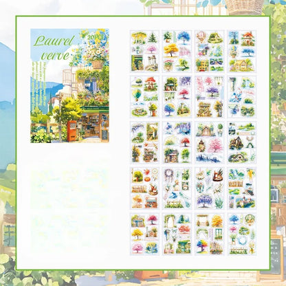 A5 Premium Vintage Sticker  Notebook Set