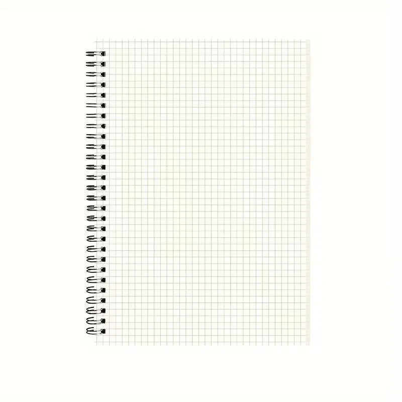 PP Transparent Cover Grid Notebook A5 Size