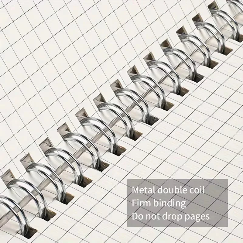 PP Transparent Cover Grid Notebook A5 Size
