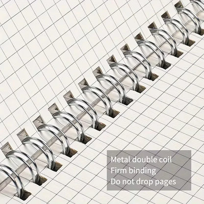 PP Transparent Cover Grid Notebook A5 Size