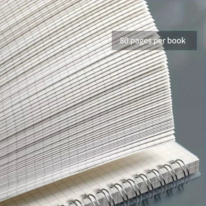 PP Transparent Cover Grid Notebook A5 Size