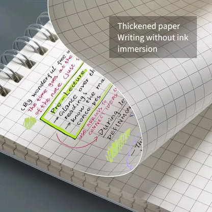 PP Transparent Cover Grid Notebook A5 Size