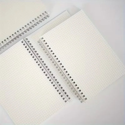 PP Transparent Cover Grid Notebook A5 Size