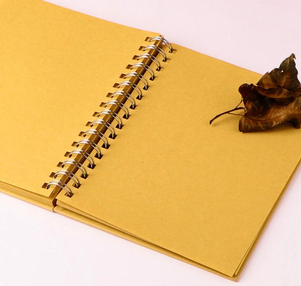 Hard Cover Retro Kraft Pages Sketchbook Notebook