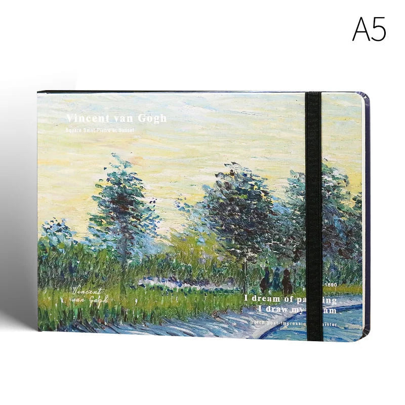Vincent Van Gogh inspired Landscape Sketchbook