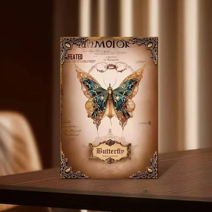 A5 Vintage Postal Butterfly Hardcover Journal