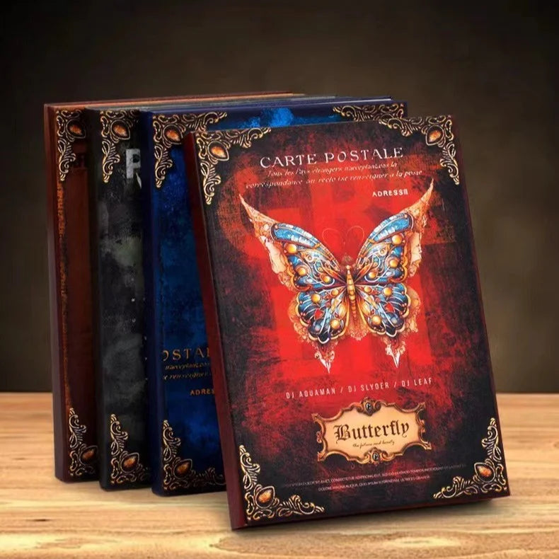 A5 Vintage Postal Butterfly Hardcover Journal