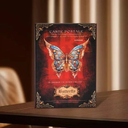 A5 Vintage Postal Butterfly Hardcover Journal