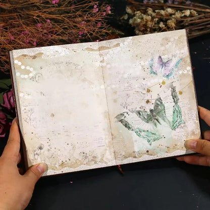 A5 Vintage Postal Butterfly Hardcover Journal