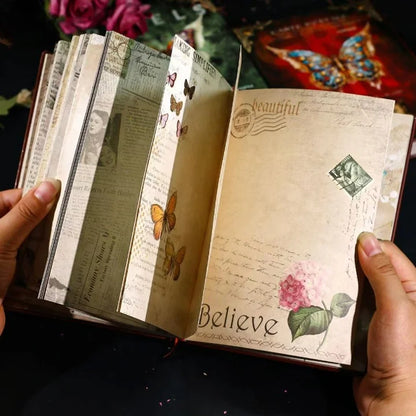 A5 Vintage Postal Butterfly Hardcover Journal
