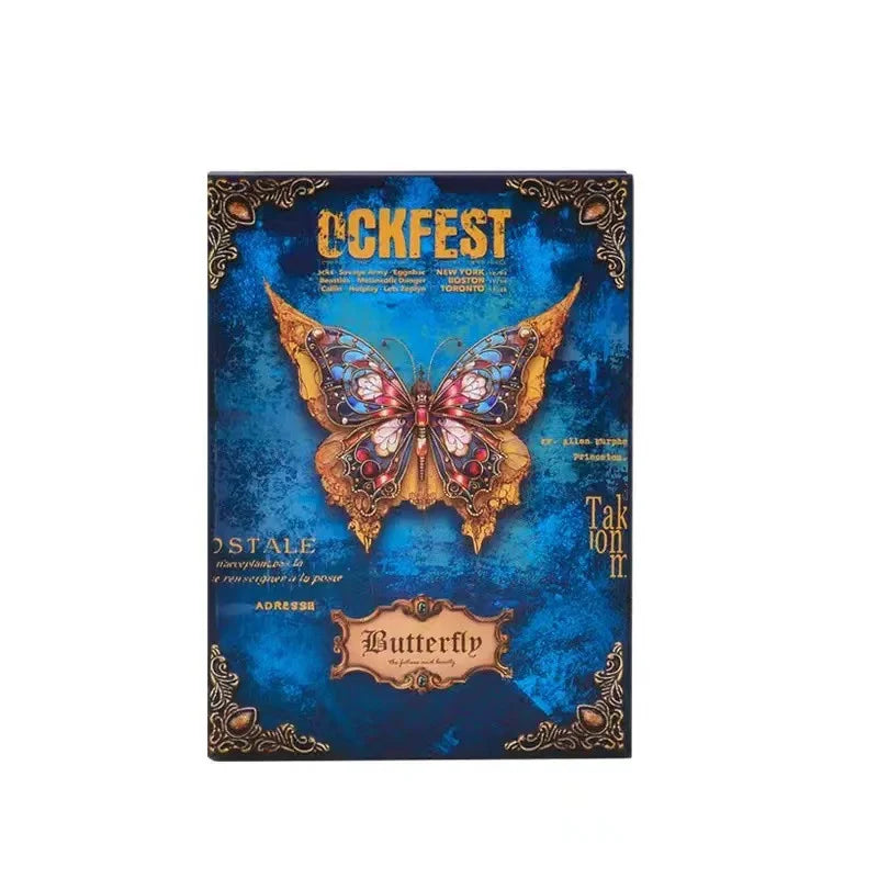 A5 Vintage Postal Butterfly Hardcover Journal