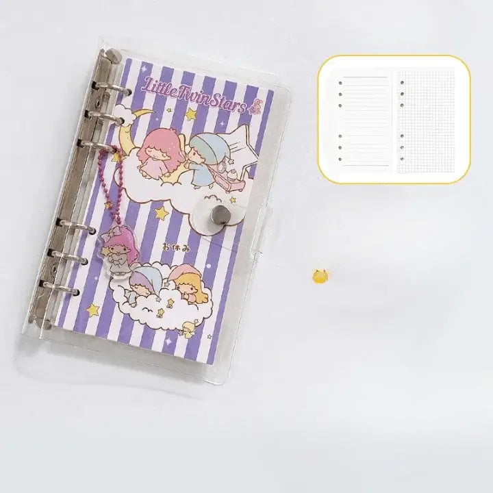 A6PVCBinderSetLittleTwinStars#Ringbinder#officebinder#documentbinder#binderpockets#binderclips#schoolbinder#presentationbinder#zipperbinder#heavydutybinder#3ringbinder#businessbinder#binderlables#bookbinder#cartoonstylebinder