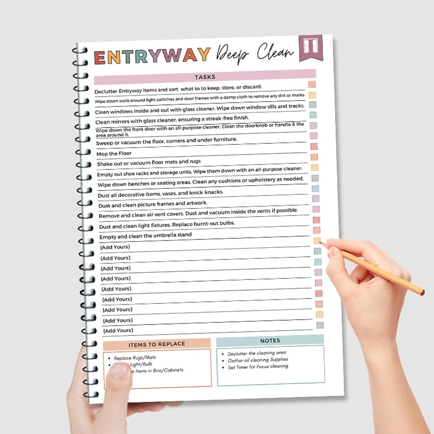 ADHD Cleaning Planner – Household Task Organizer & Checklist