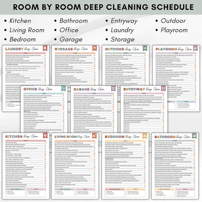 ADHD Cleaning Planner – Household Task Organizer & Checklist