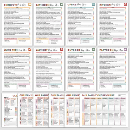 ADHD Cleaning Planner – Household Task Organizer & Checklist