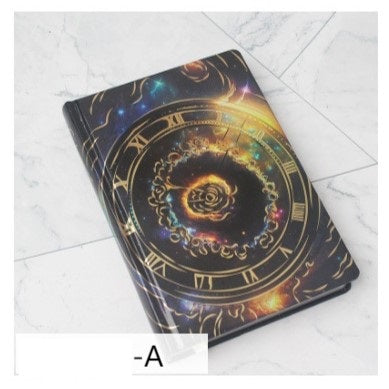 Cosmic Clock Retro Hardcover Journal