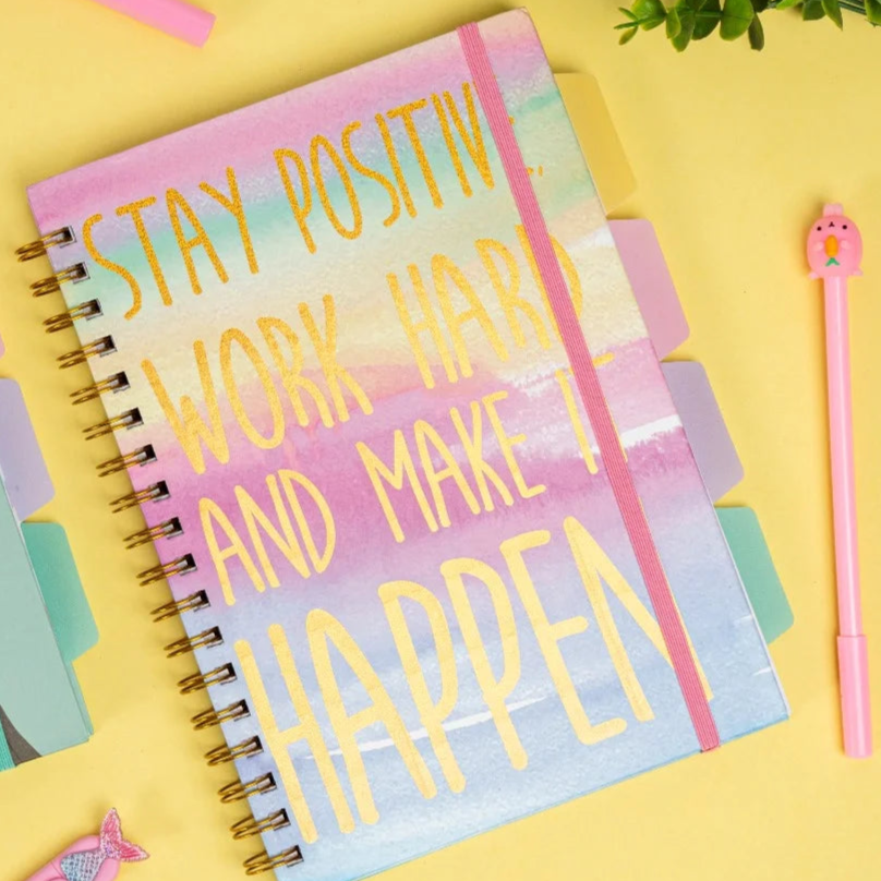 Positive Thoughts B5 Multi Subject Notebook