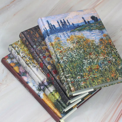 Monet Garden Art Hardcover Notebook