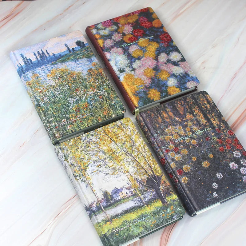 Monet Garden Art Hardcover Notebook