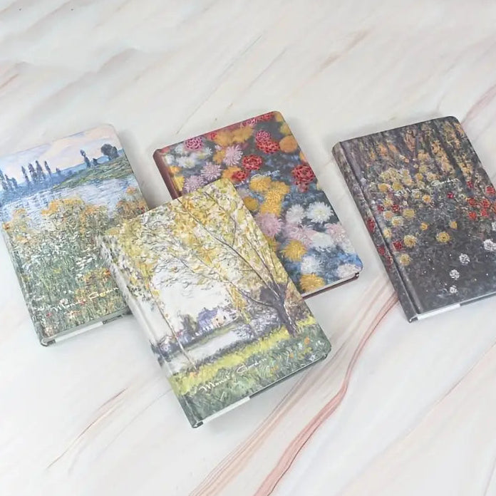 Monet Garden Art Hardcover Notebook