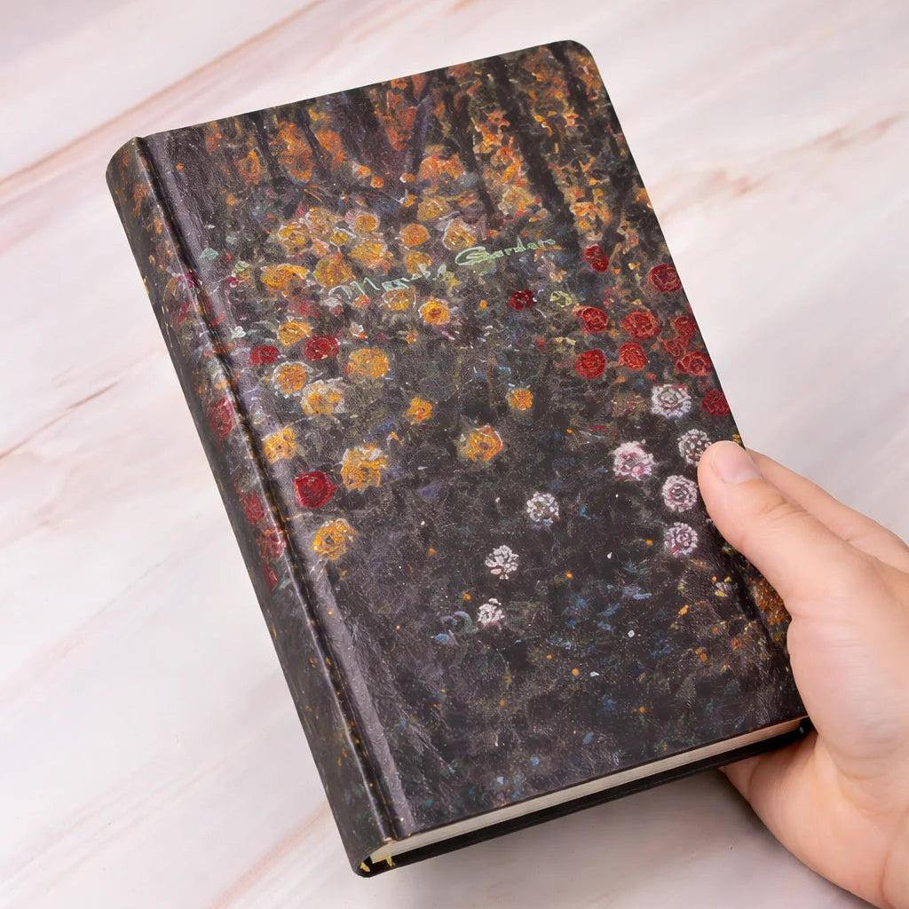 Monet Garden Art Hardcover Notebook