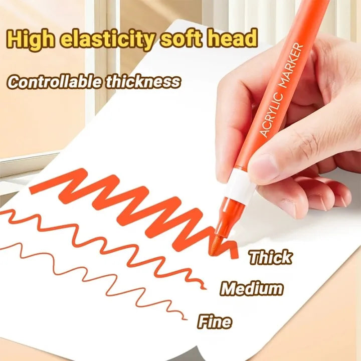 Multi Color Acrylic Marker Set