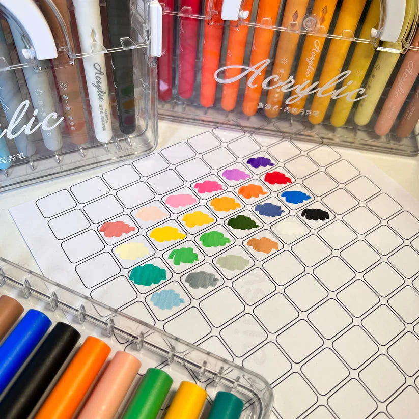 Multi Color Acrylic Marker Set