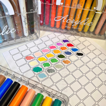 Multi Color Acrylic Marker Set