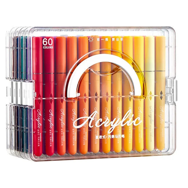 Multi Color Acrylic Marker Set