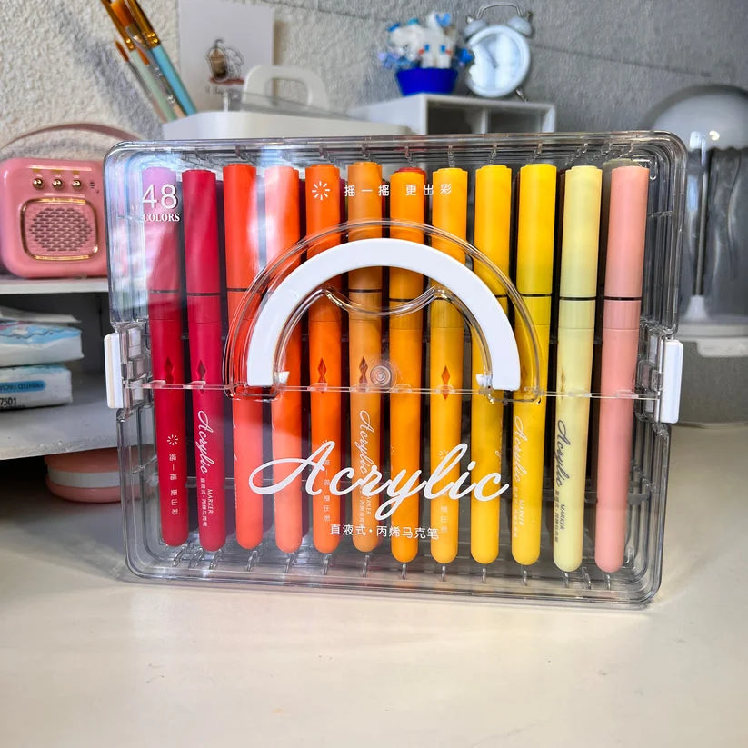 Multi Color Acrylic Marker Set