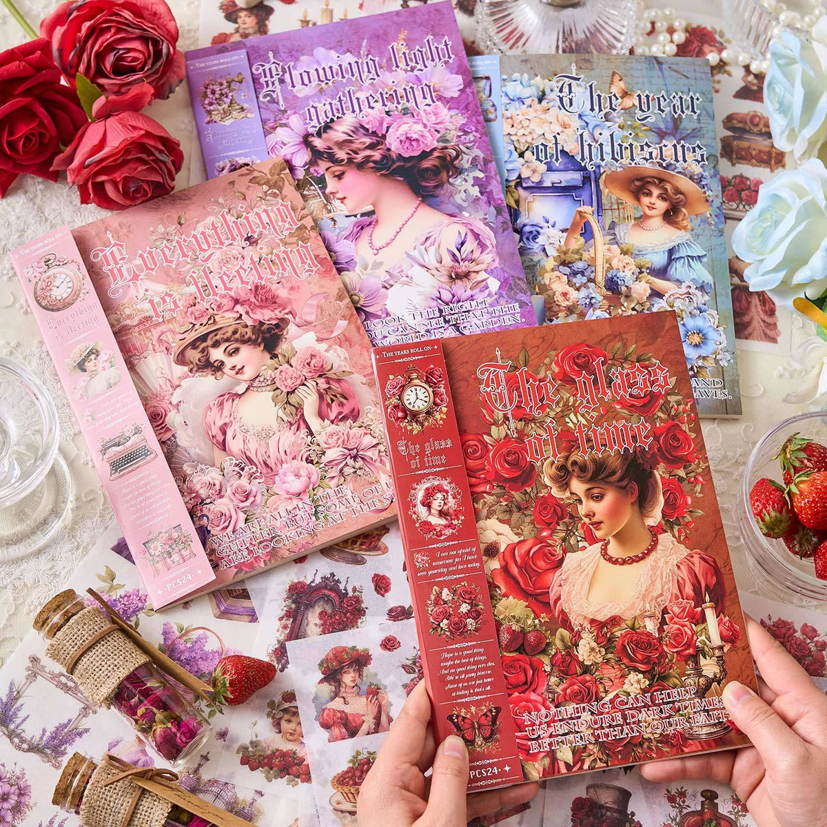 Aesthetic Vintage Stickers Book