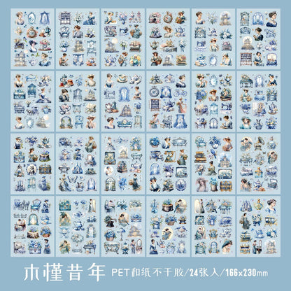 Aesthetic Vintage Stickers Book