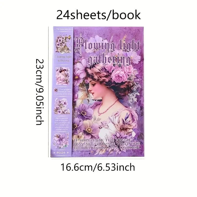 Aesthetic Vintage Stickers Book