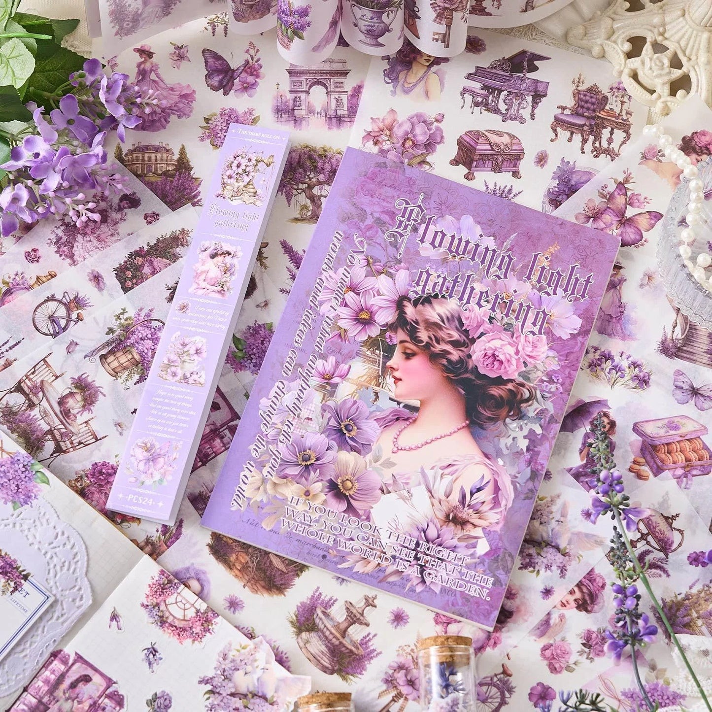 Aesthetic Vintage Stickers Book