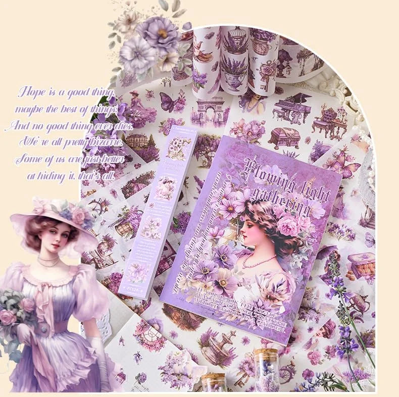 Aesthetic Vintage Stickers Book