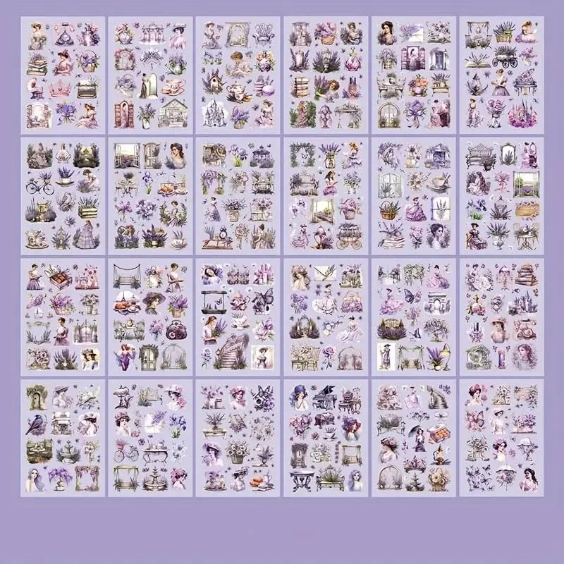Aesthetic Vintage Stickers Book