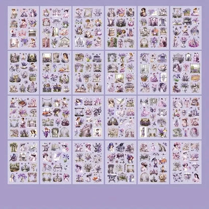 Aesthetic Vintage Stickers Book