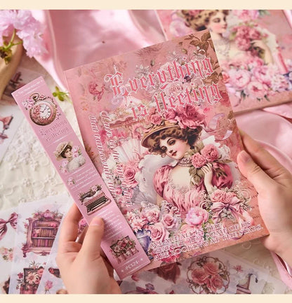 Aesthetic Vintage Stickers Book