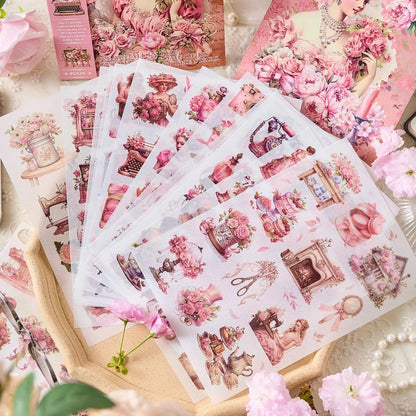 Aesthetic Vintage Stickers Book
