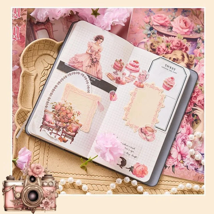 Aesthetic Vintage Stickers Book