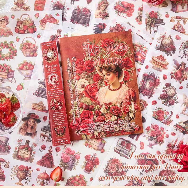 Aesthetic Vintage Stickers Book