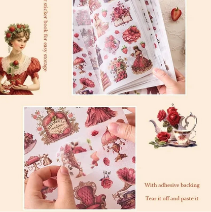 Aesthetic Vintage Stickers Book